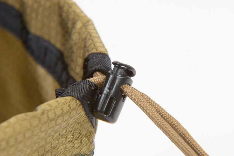 Drawstring Treasure Bag | BLue Ridge Overland Gear cinch barrel lock
