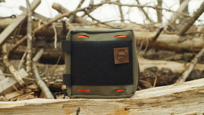 BROG EDC pouch in the woods, ready to carry your gear on any adventure