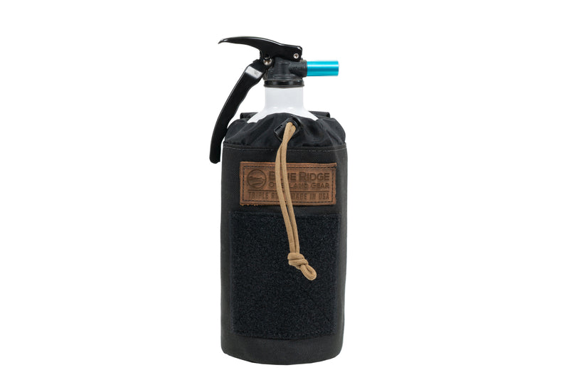 Fire Extinguisher Pouch, medium, with fire extinguisher inside