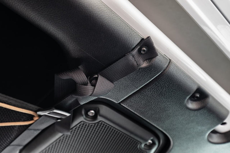 Jeep JLU attic attaches directly to the vehicle to ensure your gear stays in place