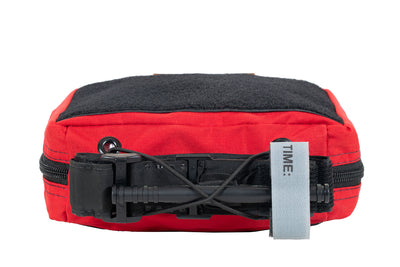 Bottom of the IFAK Velcro Pouch 2.0 - Small - holding a tourniquet (not included)
