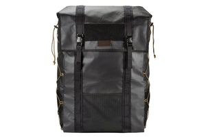 Tire Storage Bag XL - Front view with leather BROG tag and hook velcro field