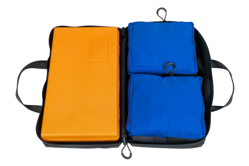 Triple Run Air Tools Kit - Air Tools bag loaded with two velcro pouches and an ARB air kit