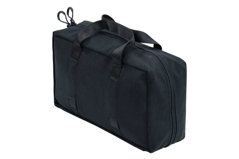 Triple Run Air Tools Kit - Air Tools bag, black/blue, angled back view