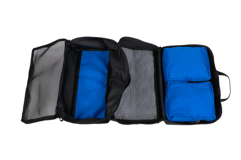 Triple Run Air Tools Kit - with blue interior, and velcro for attaching pouches