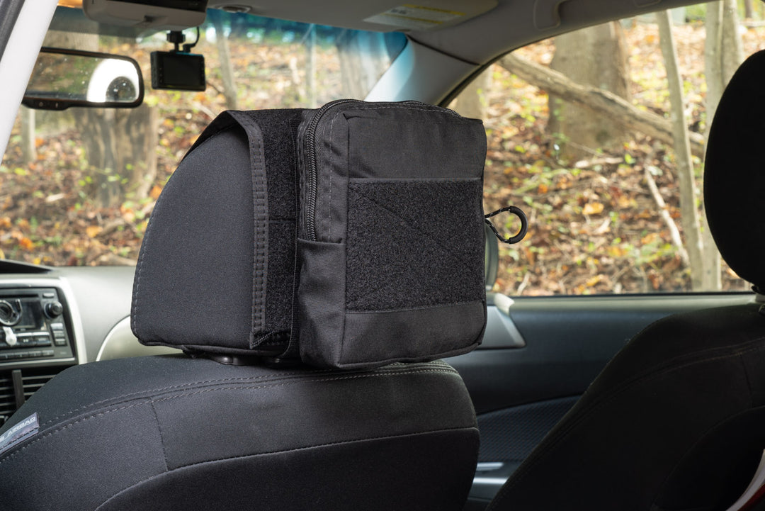 Blue Ridge Overland Gear Headrest Pouch Kit Black / Headrest Velcro Pouch (x1)