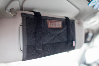Velcro Visor Organizer | Black  - Blue Ridge Overland Gear