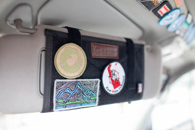 Velcro Visor Organizer | Black  - Blue Ridge Overland Gear