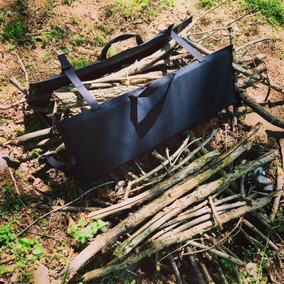 Trail Creeper Off Road Mechanic Multi Mat with firewood inside Blue Ridge Overland Gear