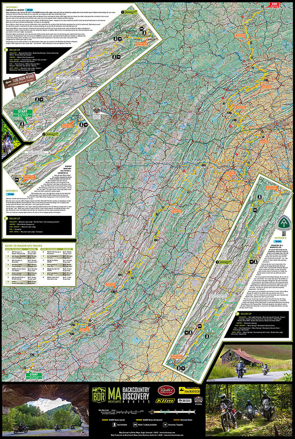 Mid-Atlantic Backcountry Discovery Route Map - Updated Route