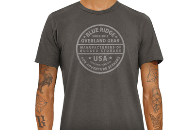 Blue Ridge Overland Gear - vintage label t-shirt (Bella + Canvas)