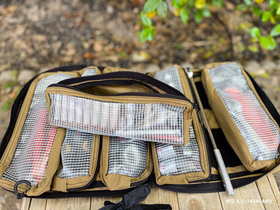 Blue Ridge Overland gear tool bag, loaded up with pouches and tools