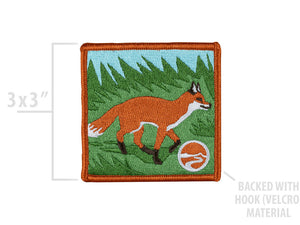 Fox patch for overlanders, adventure seekers, and nature lovers from Blue Ridge Overland Gear