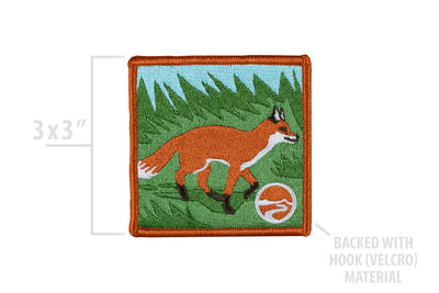 Fox patch for overlanders, adventure seekers, and nature lovers from Blue Ridge Overland Gear