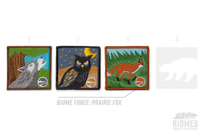 Biome limited edition patch series - Red  Fox patch is the third in the series