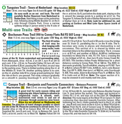 Boulder – Nederland Colorado Trails - Trails and Recreation Topo Map | Latitude 40°