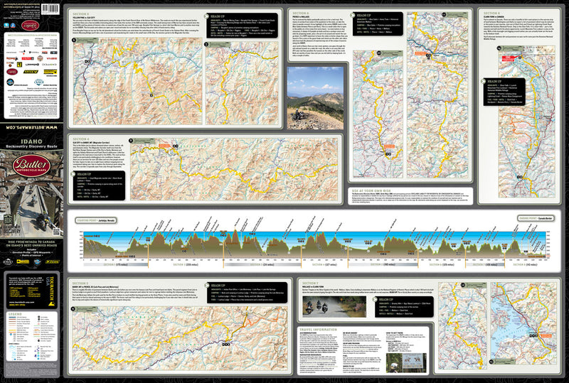 Idaho Backcountry Discovery Route Map - Updated Route