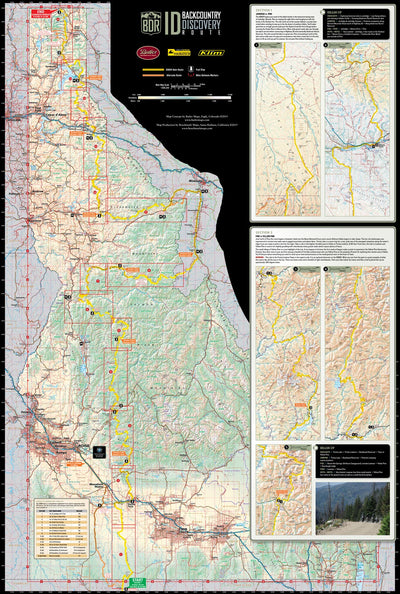 Idaho Backcountry Discovery Route Map - Updated Route