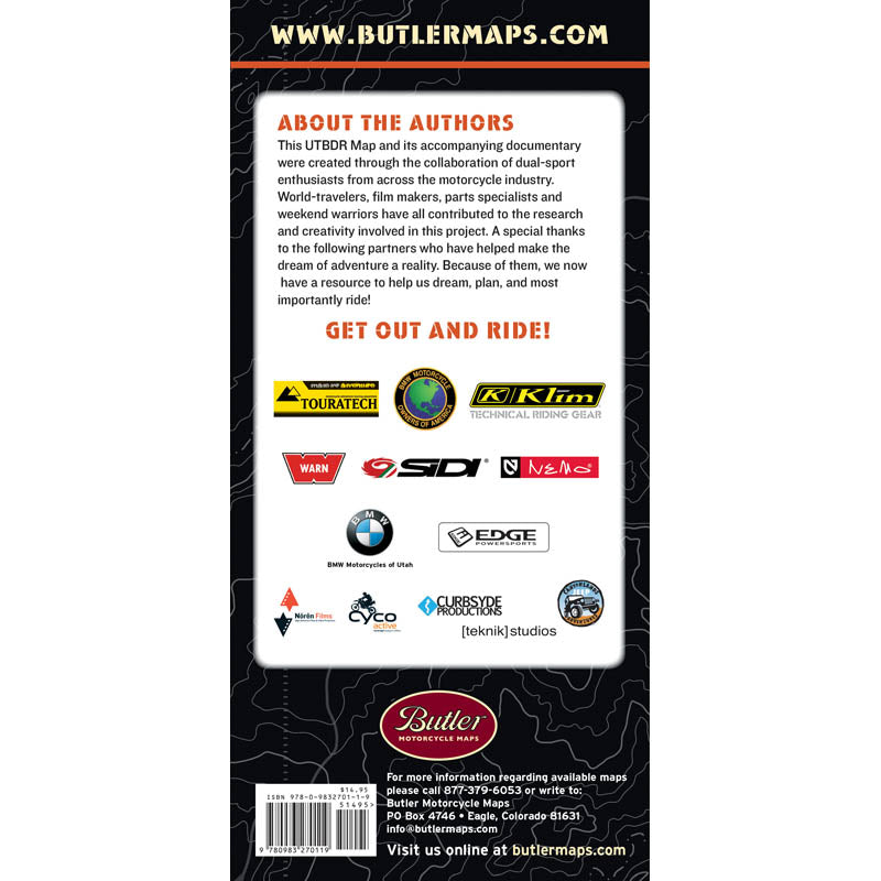 Utah Backcountry Discovery Route Map – Blue Ridge Overland Gear