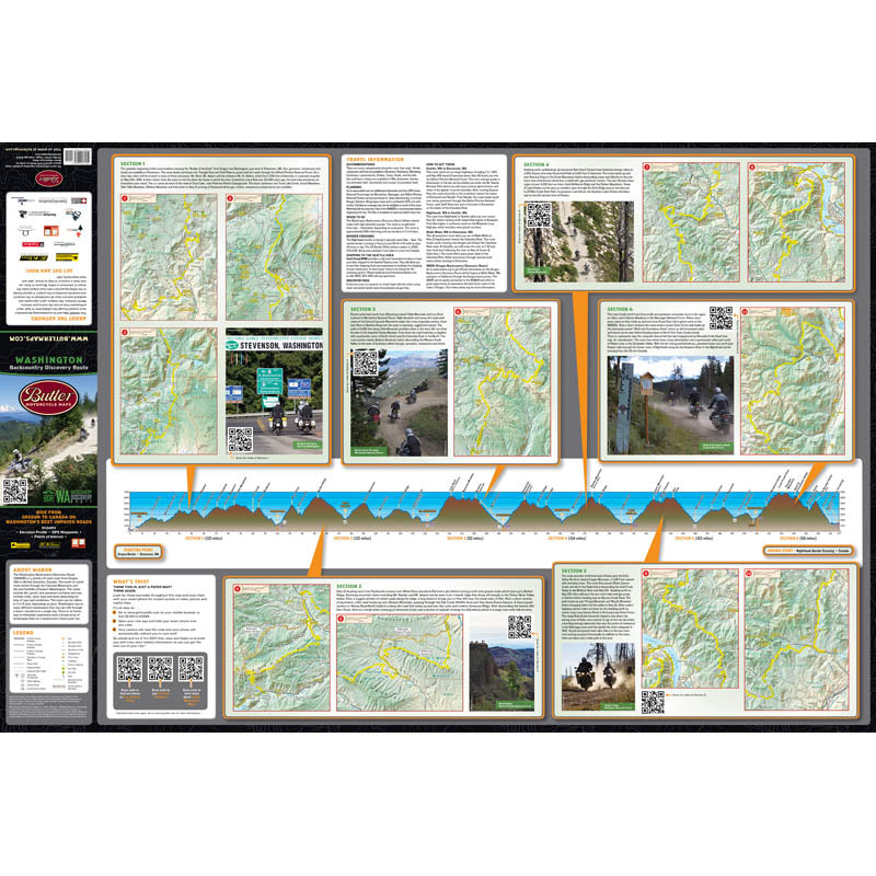 Washington Backcountry Discovery Route Map - New Updated Route