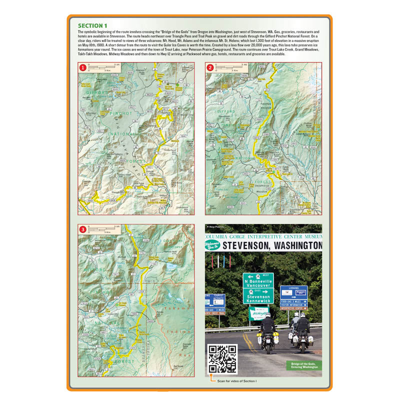 Washington Backcountry Discovery Route Map - New Updated Route