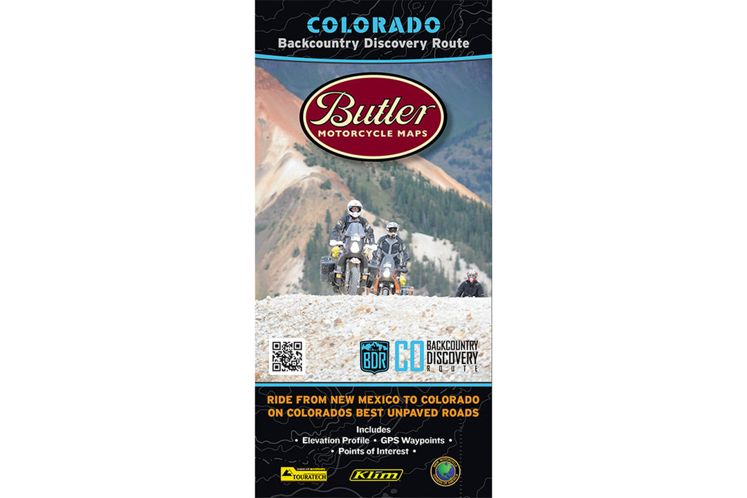 Colorado Backcountry Discovery Route Map - Updated Route