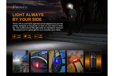 Fenix E-Lite Multipurpose Mini EDC flashlight - 150 Lumens