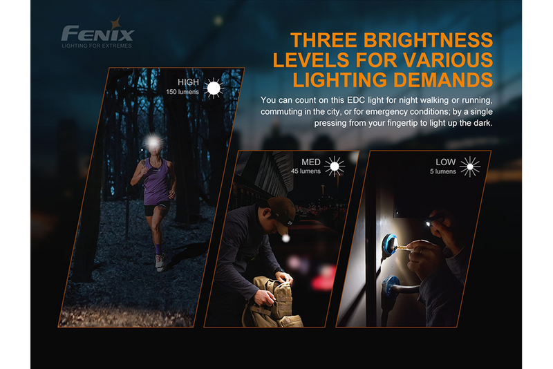 Products FENIX E-Lite Multipurpose Mini EDC flashlight - 150 Lumens