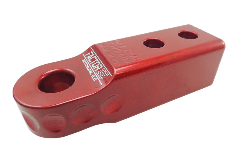 Factor 55 | HitchLink 2.0 Receiver Shackle Mount Assembly Red - Blue Ridge Overland Gear