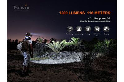 Fenix HM60R Rechargeable Outdoor Headlamp - 1200 Lumens