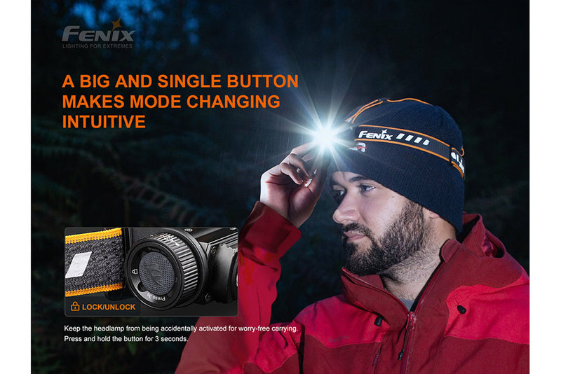 Products FENIX HM60R RECHARGEABLE OUTDOOR HEADLAMP - 1200 Lumens