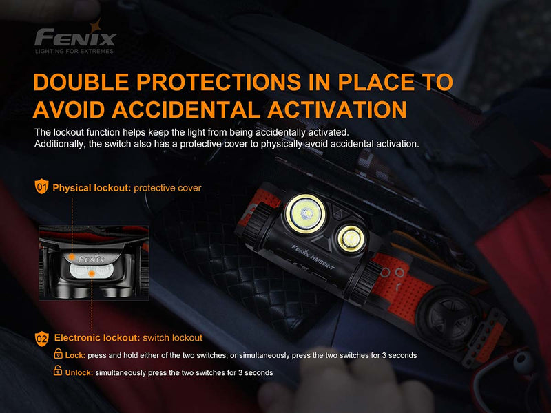 FENIX HM65R-T RECHARGEABLE HEADLAMP - 1500 LUMENS SuccessActive
