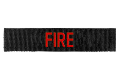 ID Panel | FIRE - (Red on Black)  - Blue Ridge Overland Gear