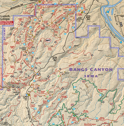 Colorado Fruita - Grand Junction - Trails and Recreation Topo Map | Latitude 40°