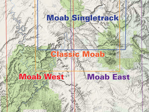 Map Locator for Utah Moab East Trails - Trails and Recreation Topo Map | Latitude 40° Blue Ridge Overland Gear