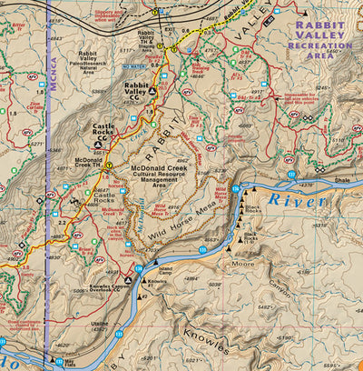 Rabbit Valley section of Colorado Fruita - Grand Junction - Trails and Recreation Topo Map | Latitude 40° | Blue Ridge Overland Gear