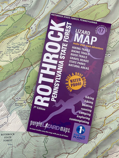 Rothrock Lizard Map 7th Edition, Pennsylvania