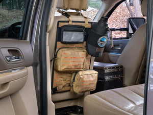 Triple Run: MOLLE Seat Back Panel - 14" x 20" Black