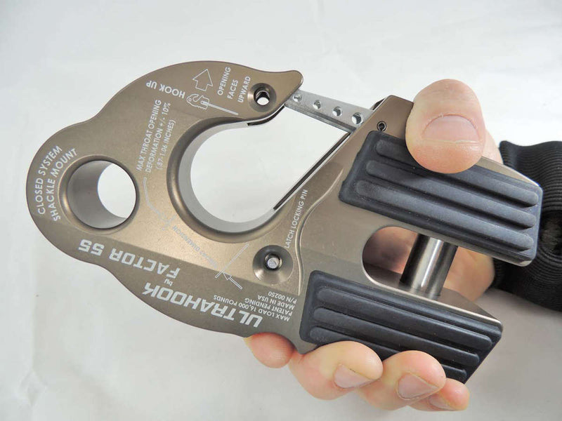FACTOR 55 UltraHook Gray. Showing how the hand grips fit your fingers.