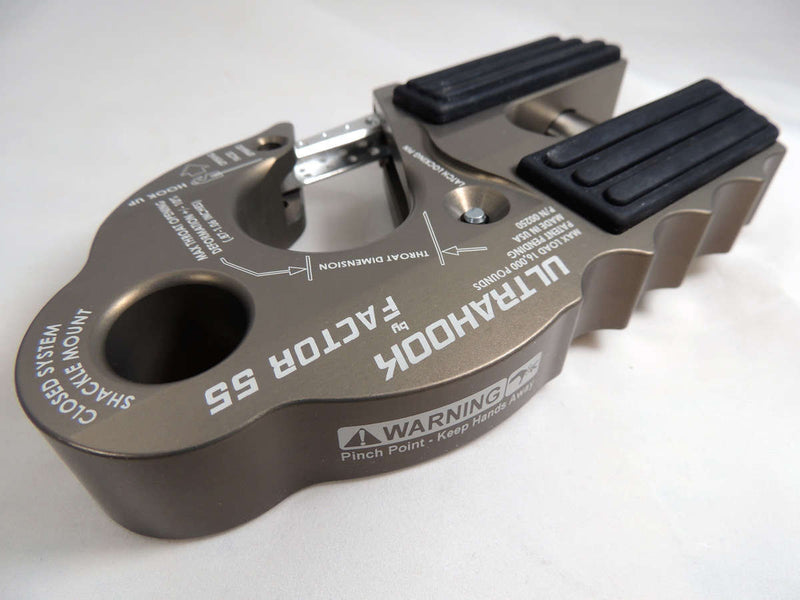 FACTOR 55 UltraHook Low Profile Shackle Mount in Gray