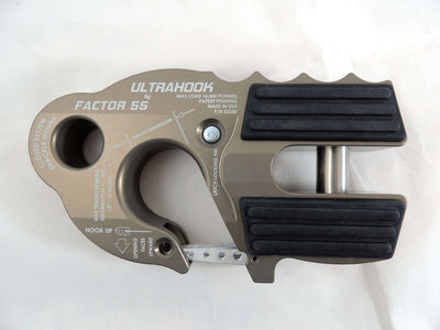 FACTOR 55 UltraHook Low Profile Shackle Mount in gray. Top View