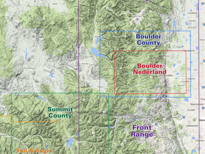 Colorado legend for Colorado Boulder County - Trails and Recreation Topo Map | Latitude 40° Blue Ridge Overland Gear