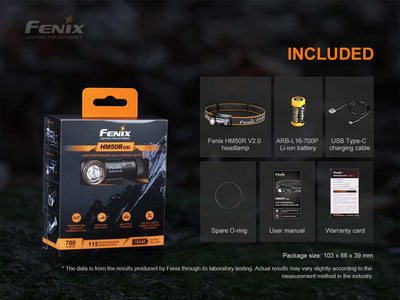 Fenix HM50R v2.0 Rechargeable Multi-Use Headlamp - 700 Lumens