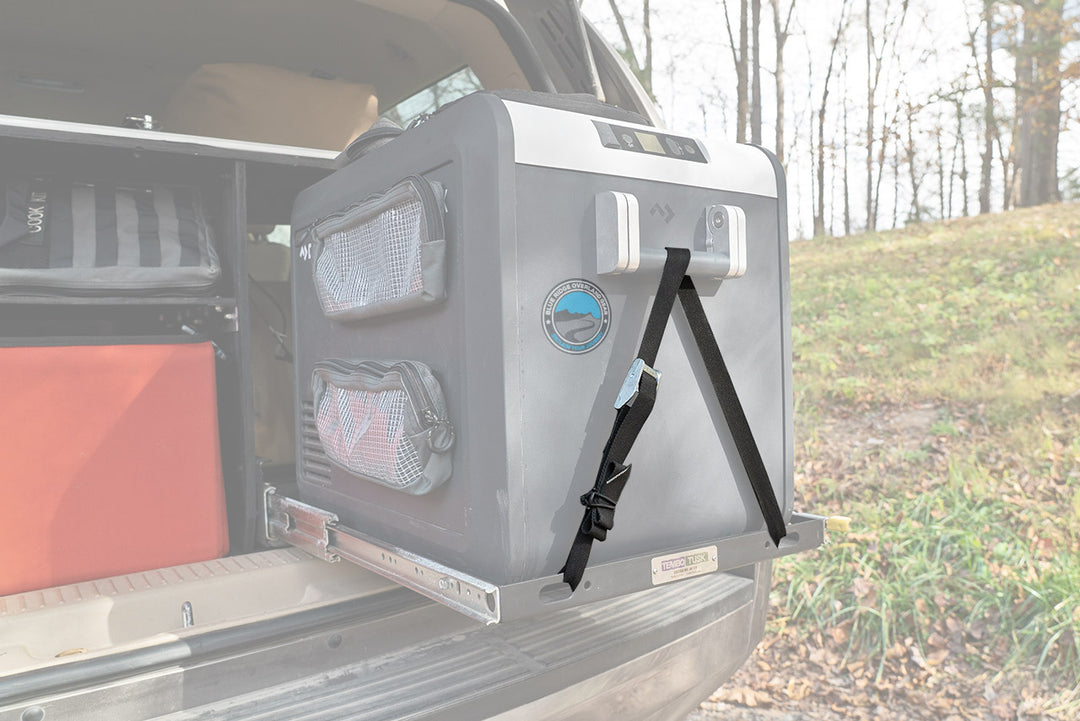 This Vehicle Fridge Strap secures your portable fridge to any Fridge Slide.