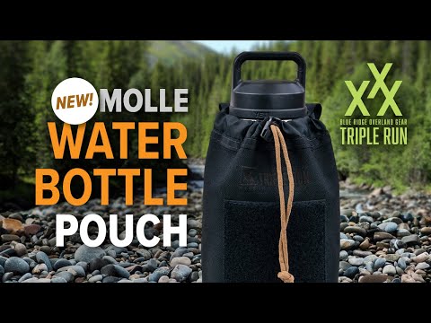 Triple Run: MOLLE Water Bottle Pouch  - Blue Ridge Overland Gear